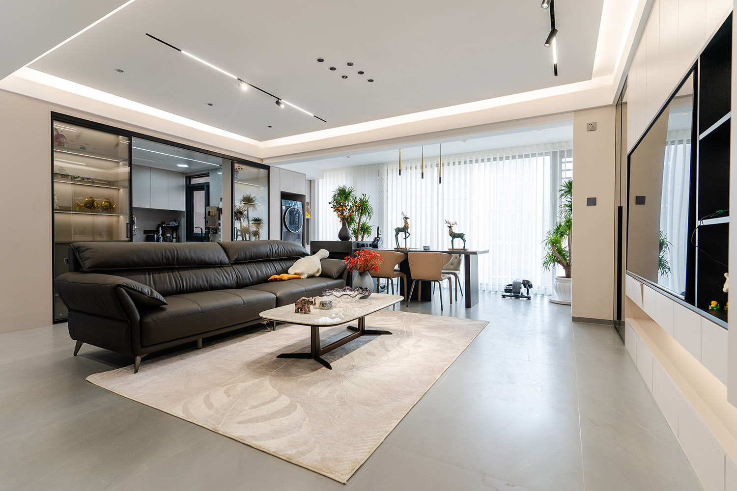 株洲家博整雪峰山壹号140㎡ 现代简约风格装修赏析