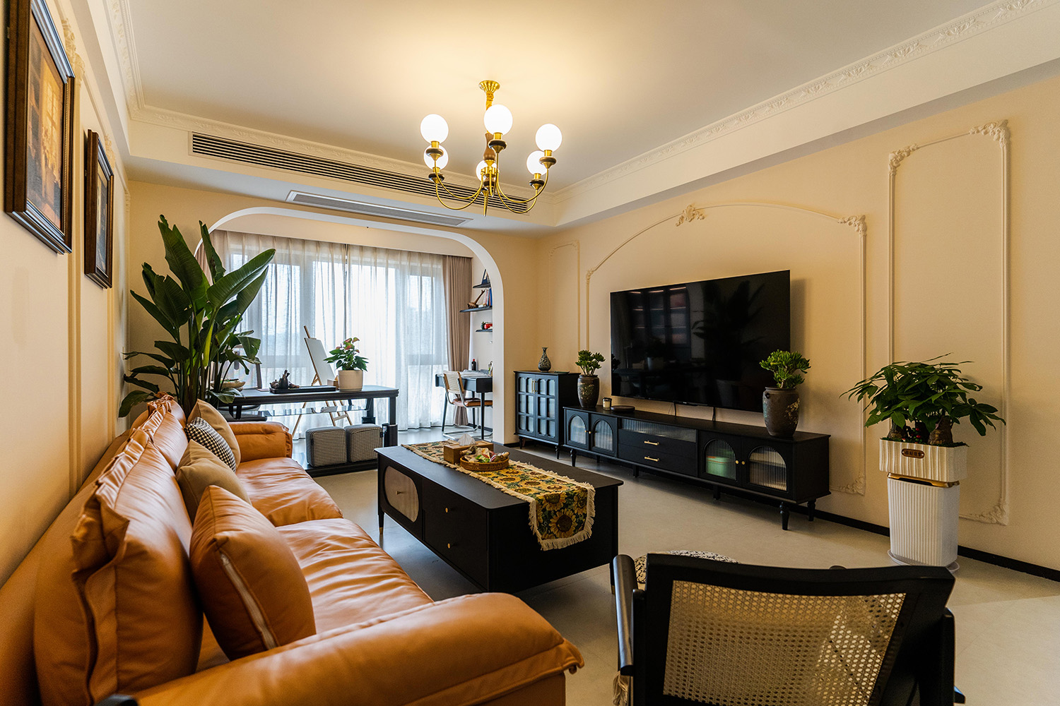 株洲家博整装山水文园113㎡法式复古风格装修赏析